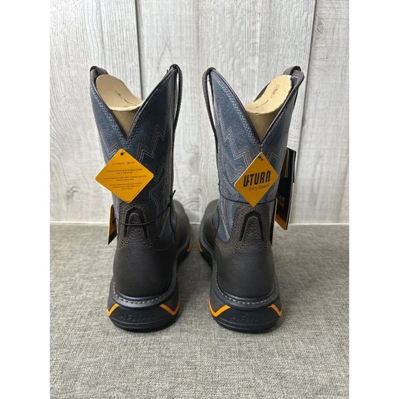 Ariat Big Rig Composite Toe Work Boots Mens Size 7.5 EE Wide Waterproof Leather - Picture 3 of 15